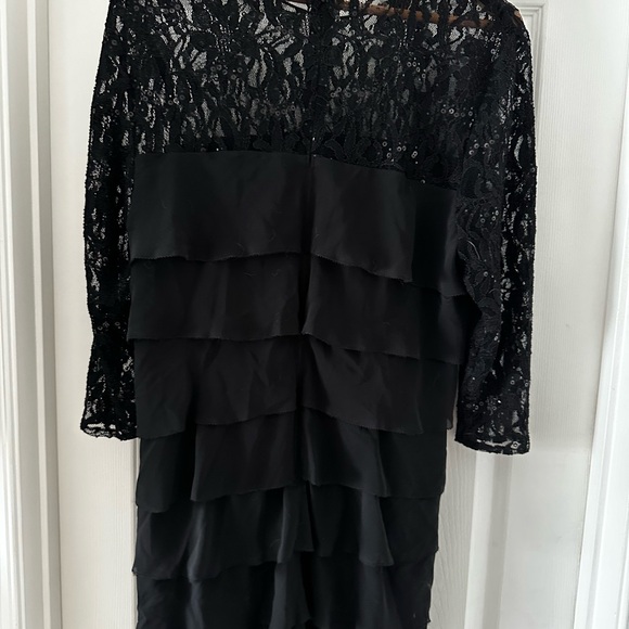 Alex Evenings Black Dress size 16 - Picture 2 of 2
